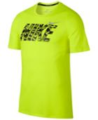 Nike Men's Breathe Print-logo Running T-shirt