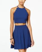 Speechless Juniors' 2-pc. Scalloped Scuba Dress