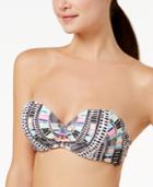 California Waves Sea Glass Strappy Underwire Push-up Bikini Top Women's Swimsuit