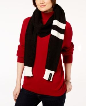 Calvin Klein Contrast Varsity-stripe Scarf