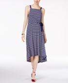 Maison Jules Striped High-low Midi Dress, Only At Macy's