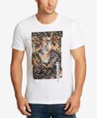 William Rast Men's Lion Dragon Graphic Print T Shirt