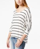 Maison Jules Striped Dolman-sleeve Top, Only At Macy's