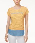 Maison Jules Bonjour Graphic Cotton Top, Only At Macy's