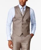 Sean John Brown Stepweave Classic-fit Vest