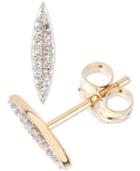 Elsie May Diamond Accent Rice Stud Earrings In 14k Gold