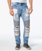 Reason Men's Slim-fit Light Blue Moto Jeans
