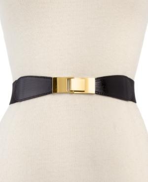 Style & Co. Skinny Lizard Print Stretch Belt