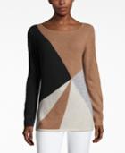 Charter Club Cashmere Colorblocked Sweater, Only At Macy's