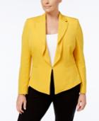 Tahari Asl Plus Size Flounced Jacket