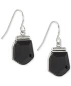 French Connection Silver-tone Stone Drop Earrings