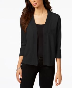 Jm Collection Open-front Bell Sleeve Cardigan, Created For Macy's