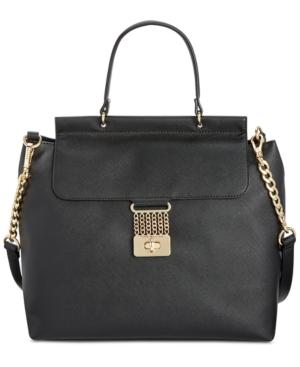 Tommy Hilfiger Lia Chain Saffiano Top Handle Satchel