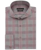 Sean John Men's Regular Fit Broadcloth Check French Cuff Dress Shirt