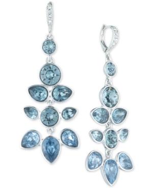 Givenchy Extra Large Silver Crystal Chandelier Earrings, 2.5