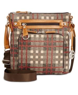 Giani Bernini Plaid Block Signature Crossbody, Created For Macy's