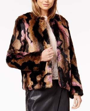 Bar Iii Faux-fur Coat, Created For Macy's