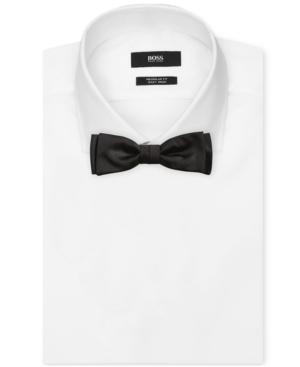 Boss Men's Solid Silk Bow Tie
