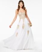 Say Yes To The Prom Juniors' Beaded Corset-back Gown, A Macy's Exclusive Style