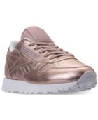 Reebok Women's Classic Leather Metallic Casual Sneakers From Finish Line