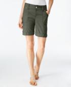 Inc International Concepts Petite Embellished Utility Shorts, Only At Macy's