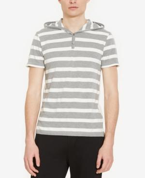 Kenneth Cole Reaction Men's Stripe Hooded Henley