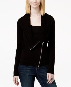 Inc International Concepts Zip Moto Sweater Coat, Only At Macy's