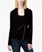 Inc International Concepts Zip Moto Sweater Coat, Only At Macy's