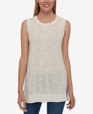 Tommy Hilfiger Sleeveless Contrast Top, Only At Macy's
