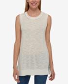 Tommy Hilfiger Sleeveless Contrast Top, Only At Macy's
