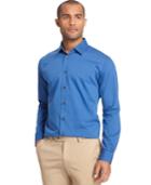 Van Heusen Sateen Micro-pinstripe Long-sleeve Shirt