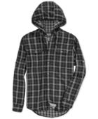Dkny Jeans Roll Tab Hooded Shirt