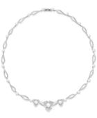 Eliot Danori Silver-tone Crystal Choker Necklace