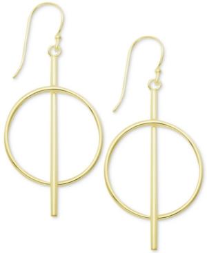 Essentials Bar & Circle Drop Earrings