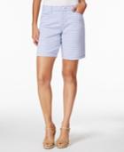 Charter Club Printed Denim Shorts, Only At Macy's