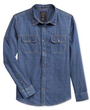 Guess Men's Denim Long-sleeve Shirt
