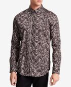 Calvin Klein Men's Slim-fit Optic Square-print Shirt