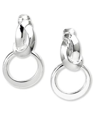 Anne Klein Earrings, Twisted Hoop E-z Comfort Clip On Earrings