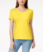 Karen Scott Scoop-neck T-shirt, Only At Macy's
