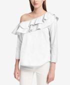 Calvin Klein Ruffled Off-the-shoulder Top, A Macy's Exclusive Style