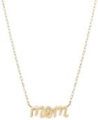 Mom Pendant Necklace In 14k Gold