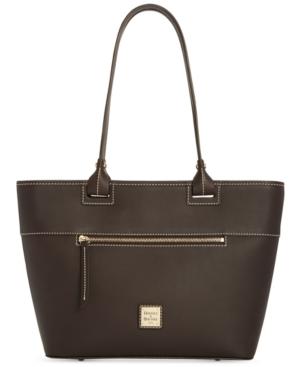 Dooney & Bourke Beacon Ziptop Smooth Leather Tote