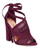 Call It Spring Rounkles Tie-up Block-heel Sandals Women's Shoes