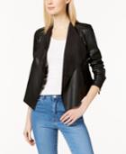 French Connection Faux-leather Waterfall Jacket