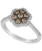 Le Vian Chocolatier Diamond Flower Cluster Ring (3/4 Ct. T.w.) In 14k White Gold