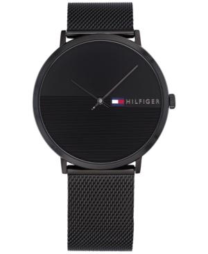 Tommy Hilfiger Men's James Black Mesh Bracelet Watch 40mm
