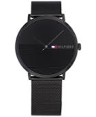 Tommy Hilfiger Men's James Black Mesh Bracelet Watch 40mm