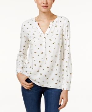 G.h. Bass & Co. Bee-print Blouse