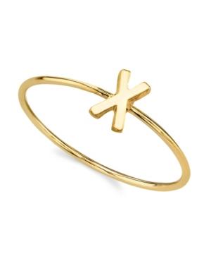 2028 14k Gold Dipped Initial Ring