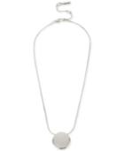 Kenneth Cole New York Silver-tone Circle Pendant Necklace